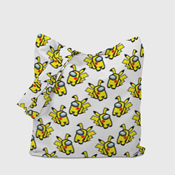 Сумка-шоппер Among us Pikachu