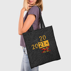 Сумка-шопер 2022 не БУДЕТ, цвет: 3D-принт — фото 2