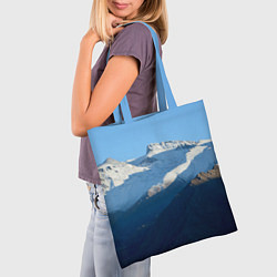 Сумка-шопер Снежные горы, цвет: 3D-принт — фото 2
