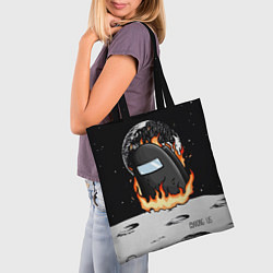Сумка-шопер Among Us fire, цвет: 3D-принт — фото 2