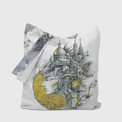 Сумка-шопер Город в голове, цвет: 3D-принт