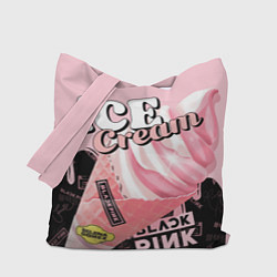 Сумка-шопер BLACKPINK ICE CREAM, цвет: 3D-принт
