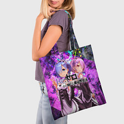 Сумка-шопер Re:Zero Жизнь с нуля, цвет: 3D-принт — фото 2