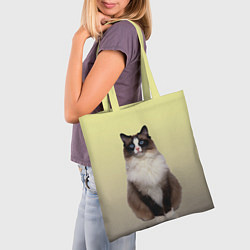 Сумка-шопер Персидская пушистая кошка, цвет: 3D-принт — фото 2