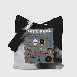 Сумка-шопер Daft punk modern, цвет: 3D-принт