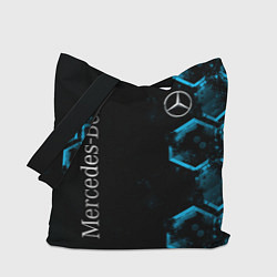 Сумка-шопер Mercedes Мерседес Неон, цвет: 3D-принт