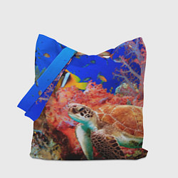 Сумка-шопер Морская черепаха, цвет: 3D-принт