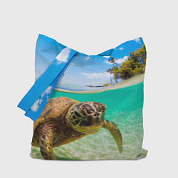Сумка-шопер Морская черепашка, цвет: 3D-принт