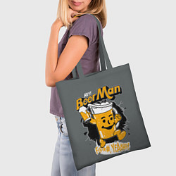 Сумка-шопер BEER MAN, цвет: 3D-принт — фото 2