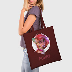 Сумка-шопер Furry fox, цвет: 3D-принт — фото 2