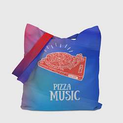 Сумка-шопер PIZZA MUSIC, цвет: 3D-принт