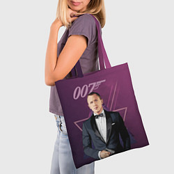 Сумка-шопер Агент 007 Джеймс Бонд, цвет: 3D-принт — фото 2