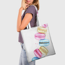 Сумка-шопер Macarons Нежный десерт, цвет: 3D-принт — фото 2