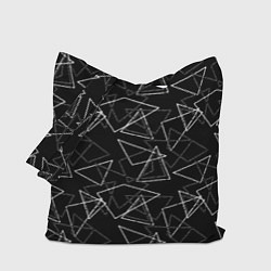Сумка-шоппер Черно-белый геометрический