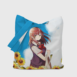 Сумка-шопер Саю и Подсолнухи, цвет: 3D-принт