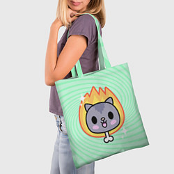 Сумка-шопер Toca Boca Cat, цвет: 3D-принт — фото 2