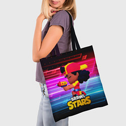 Сумка-шопер Brawl Stars - Мэг, цвет: 3D-принт — фото 2