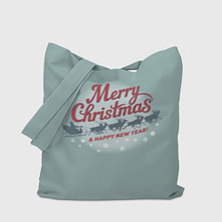 Сумка-шопер Merry Christmas хо-хо-хо, цвет: 3D-принт