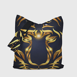 Сумка-шопер Золотой символ года Тигр, цвет: 3D-принт