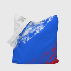 Сумка-шопер Флаг РФ триколор, цвет: 3D-принт