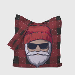 Сумка-шопер SANTA HIPSTER САНТА ХИПСТЕР, цвет: 3D-принт