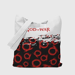 Сумка-шопер God of War Logo Pattern, цвет: 3D-принт