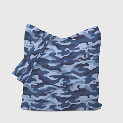 Сумка-шопер Синий Камуфляж Camouflage, цвет: 3D-принт