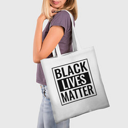 Сумка-шопер Black Lives Matters, цвет: 3D-принт — фото 2