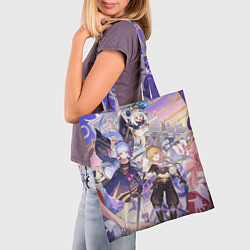 Сумка-шопер Genshin Impact - Арка Инадзумы, цвет: 3D-принт — фото 2