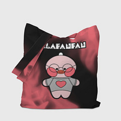 Сумка-шоппер LALAFANFAN - СЕРДЕЧКО Огонь