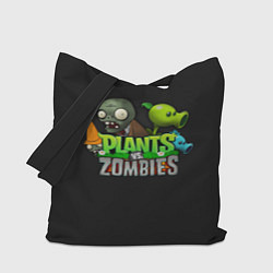 Сумка-шопер Персонажи Plants vs Zombies, цвет: 3D-принт