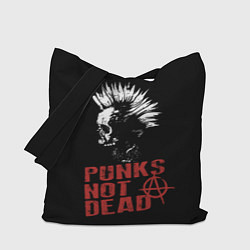 Сумка-шопер Punks Not Dead, цвет: 3D-принт