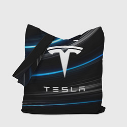Сумка-шоппер Tesla - Неоновые полосы