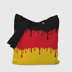 Сумка-шоппер Флаг Германии потёки