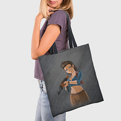 Сумка-шопер Nathan Drake girl from Uncharted by sexygirlsdraw, цвет: 3D-принт — фото 2