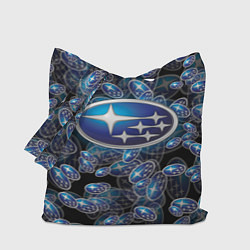 Сумка-шопер SUBARU BIG LOGO PATTERN, цвет: 3D-принт