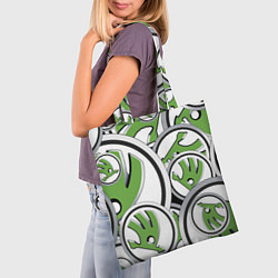 Сумка-шопер Skoda Шкода Pattern, цвет: 3D-принт — фото 2