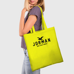 Сумка-шопер Узор Yellow Jorman Air Dope Street Market, цвет: 3D-принт — фото 2