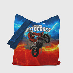 Сумка-шопер Extreme Motocross, цвет: 3D-принт