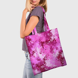 Сумка-шопер Спортивный камуфляж Пикси - Питахайя, цвет: 3D-принт — фото 2