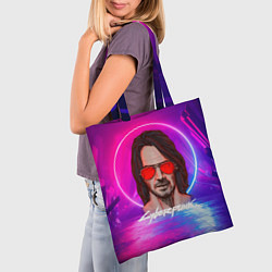 Сумка-шопер Джонни Киберпанк2077 Cyberpunk2077, цвет: 3D-принт — фото 2