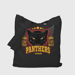 Сумка-шопер ПАНТЕРА PANTHERS, цвет: 3D-принт