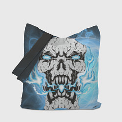 Сумка-шоппер Череп-монстр в молниях