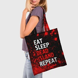 Сумка-шопер Eat Sleep Dead Island Repeat Краска, цвет: 3D-принт — фото 2