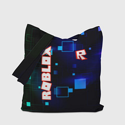 Сумка-шопер ROBLOX неоновые кубики, цвет: 3D-принт