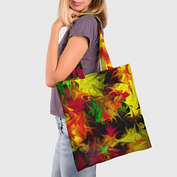 Сумка-шопер Абстрактная авангардная композиция Abstract avant-, цвет: 3D-принт — фото 2