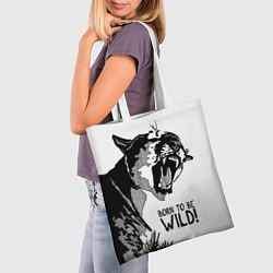 Сумка-шопер Born to be wild! Cougar, цвет: 3D-принт — фото 2