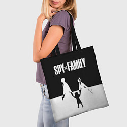 Сумка-шопер Семья шпиона Логотип, цвет: 3D-принт — фото 2
