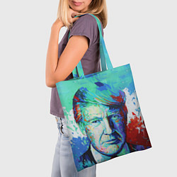 Сумка-шопер Дональд Трамп арт, цвет: 3D-принт — фото 2