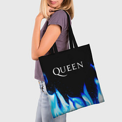 Сумка-шопер Queen Blue Fire, цвет: 3D-принт — фото 2